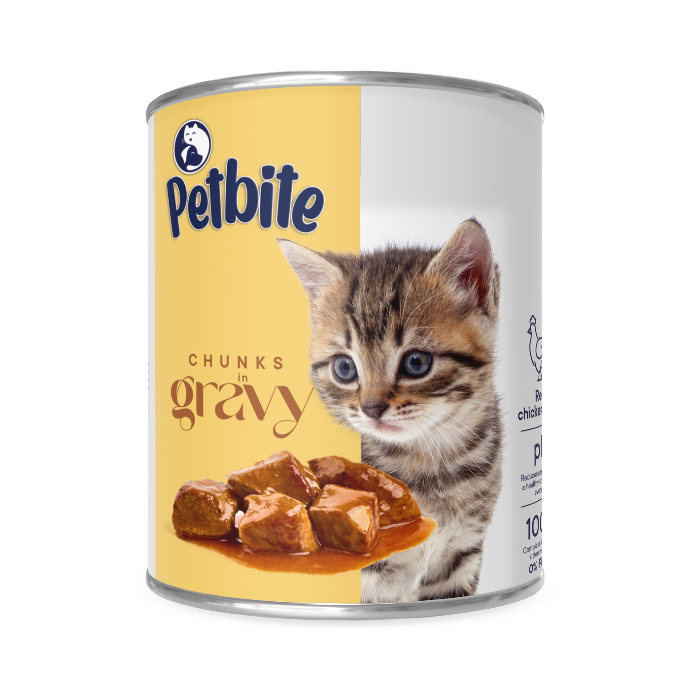 PETBITE KITTEN CHICKEN CHUNK IN GRAVY 400 GR