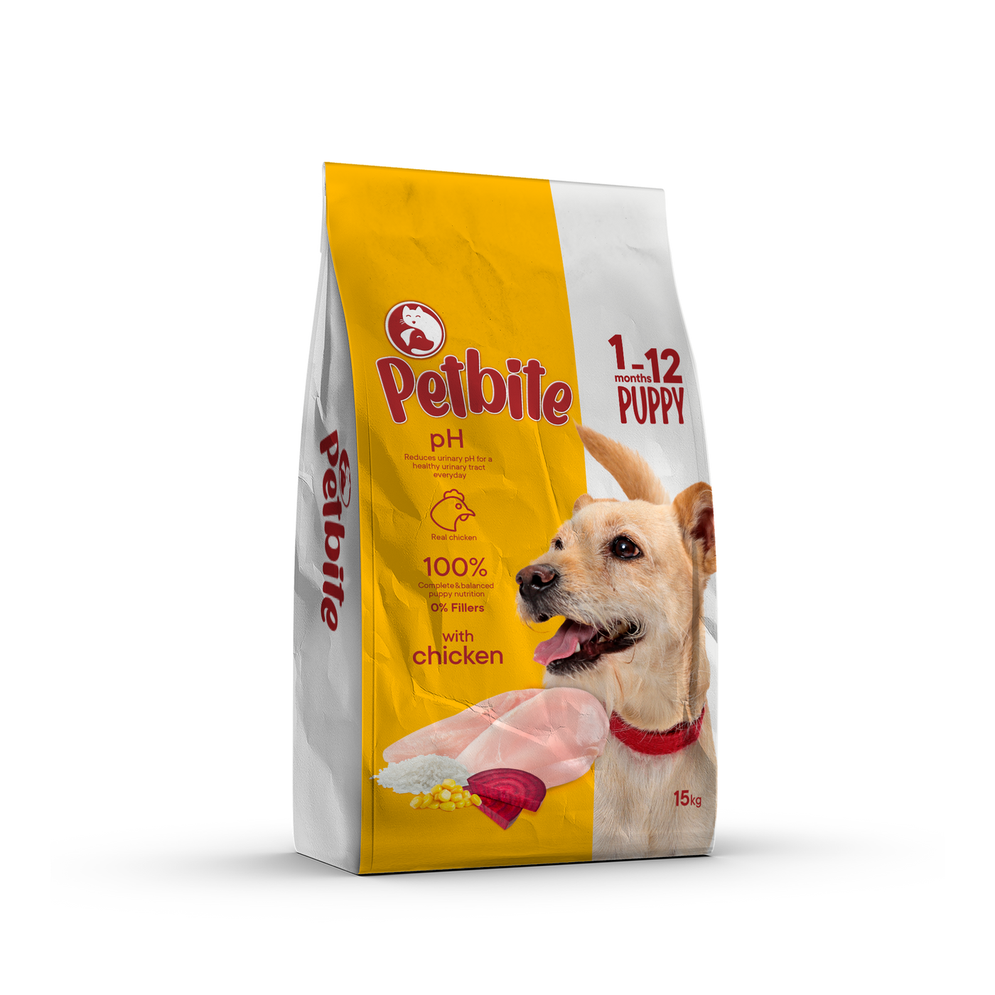 PETBITE PUPPY FOOD WITH CHICKEN 15 KG