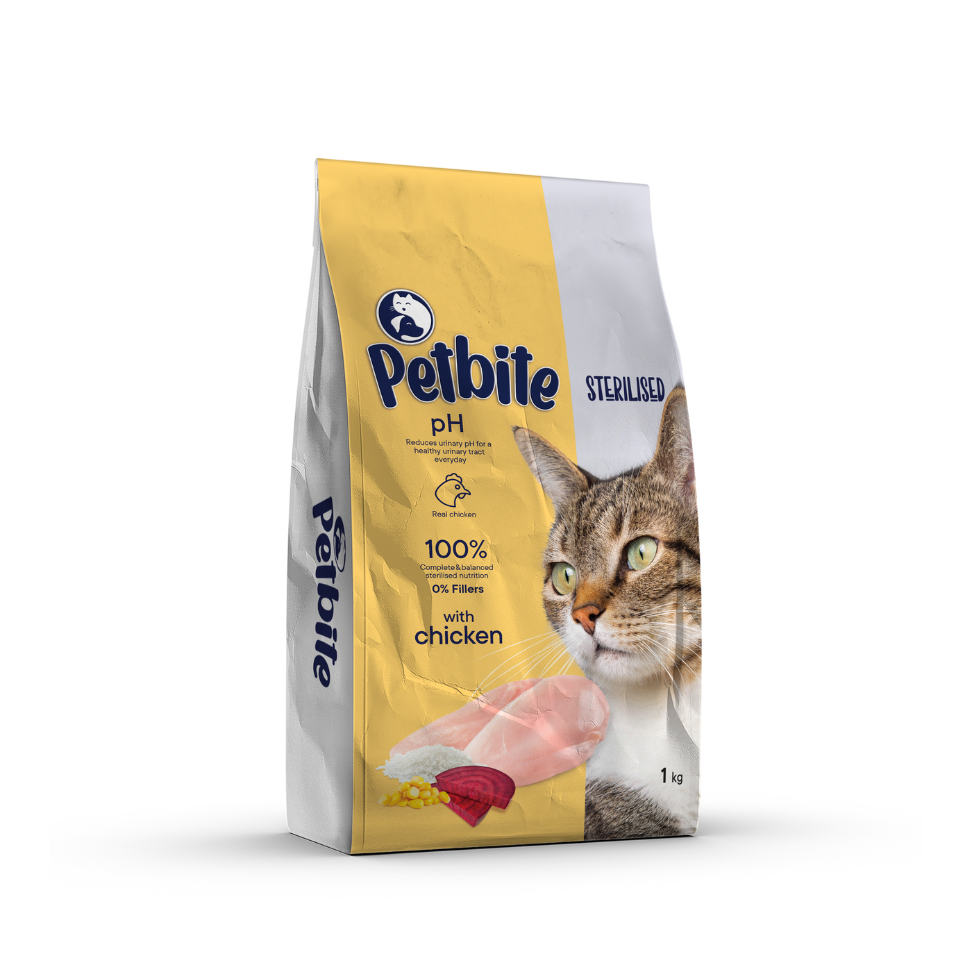 PETBITE STERILISED CAT FOOD WITH CHICKEN 1 KG