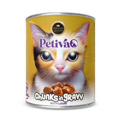 PETIVA ADULT CAT LAMB CHUNK IN GRAVY 400 GR