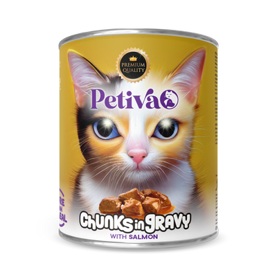 PetivaAdultCatchunkingravywithsalmon400gr