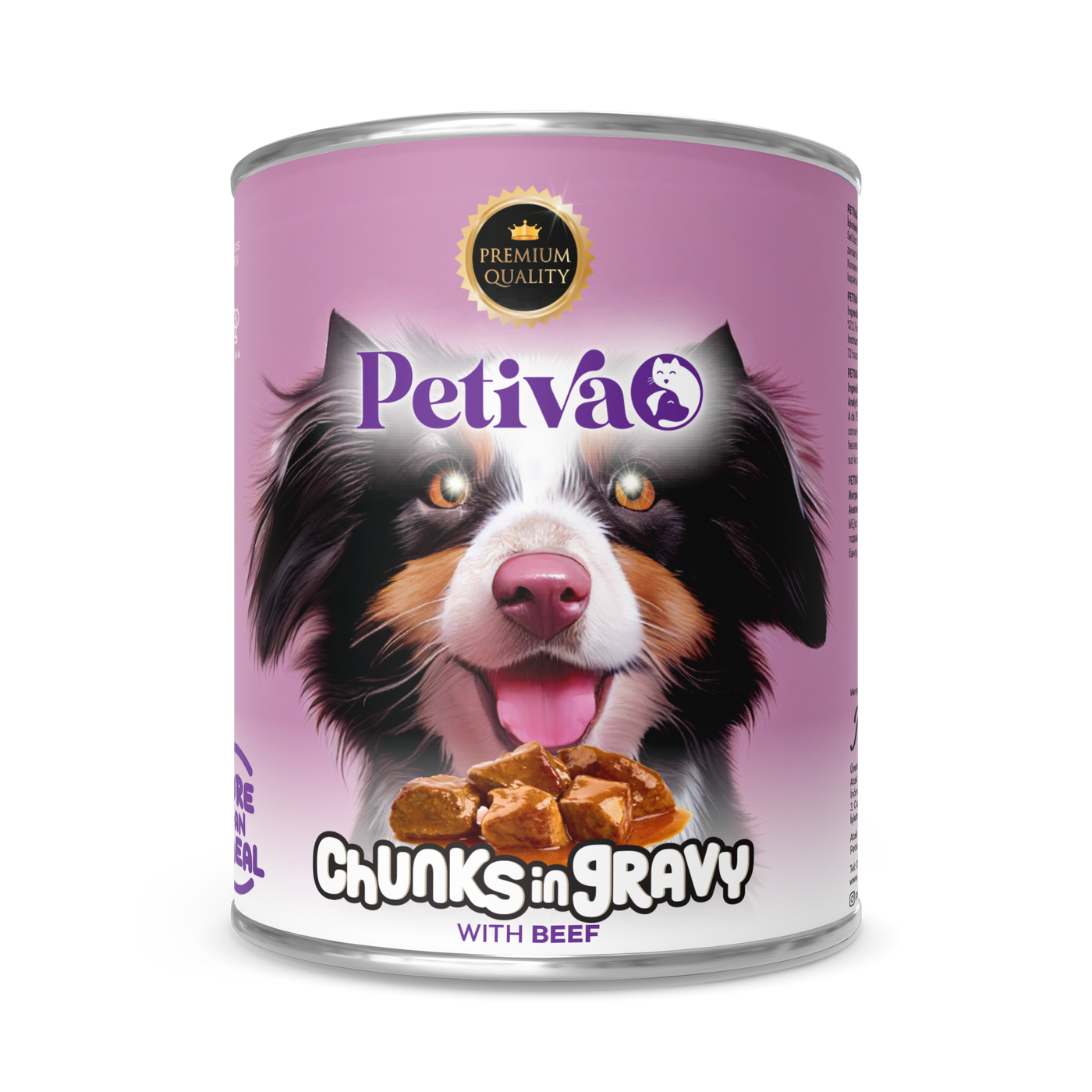PETIVA ADULT DOG BEEF CHUNK IN GRAVY 400 GR