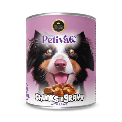PETIVA ADULT DOG LAMB CHUNK IN GRAVY 400 GR