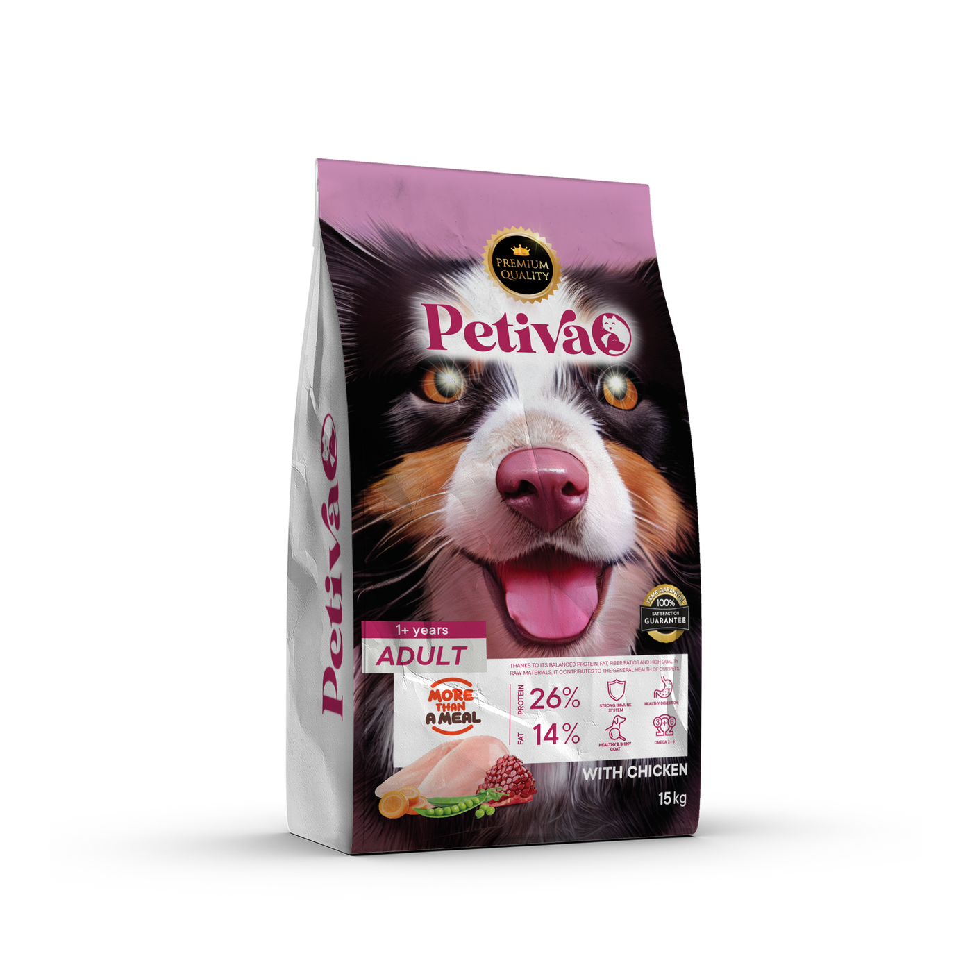 PETIVA ADULT DOG FOOD WITH CHICKEN 15 KG