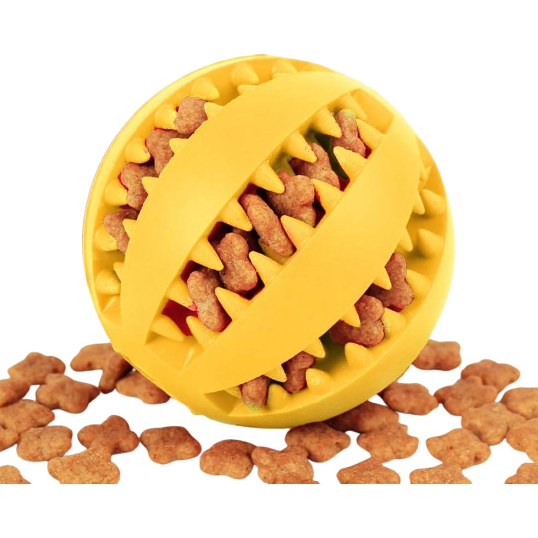 Dog Rubber Toys Yellow 7.5×6.8 cm