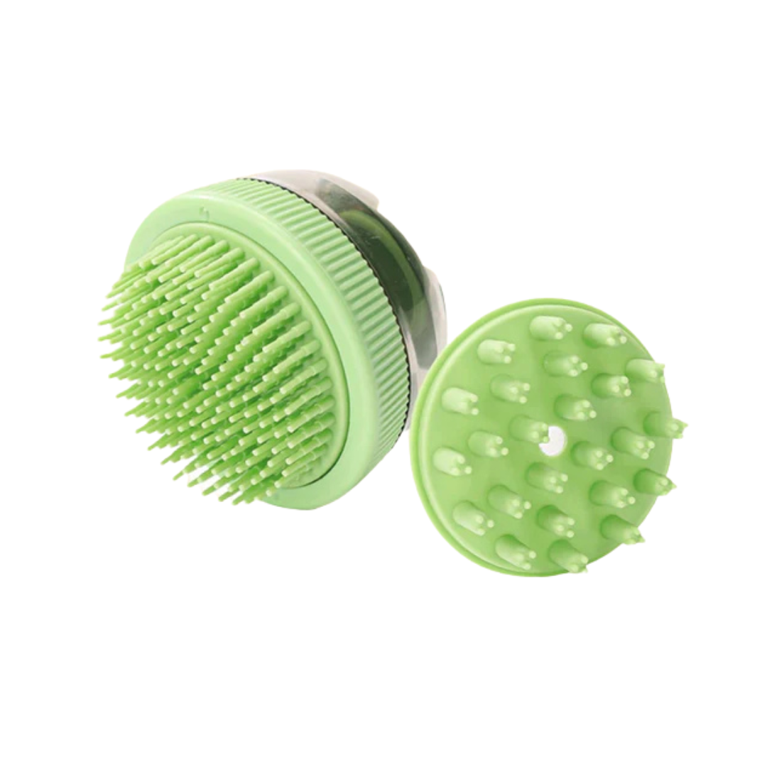 Pets Capsule Bath Brush Green