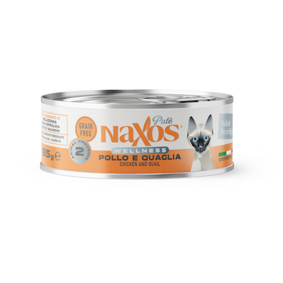 Naxos CAT Adult Sterilight PATE CHICKEN & Quail Gr 85