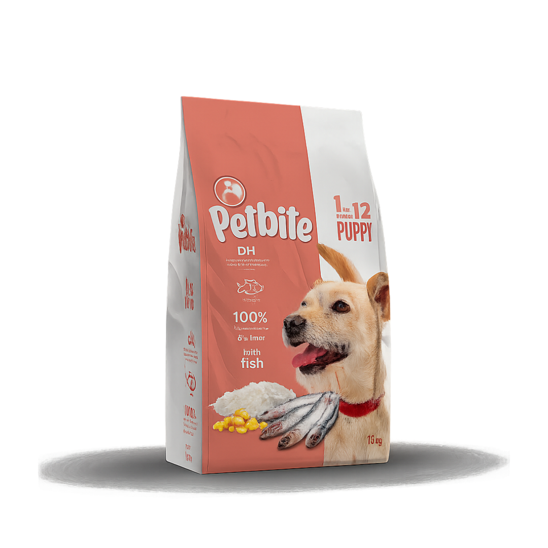 PETBITE PUPPY FOOD WITH FISH 15 KG