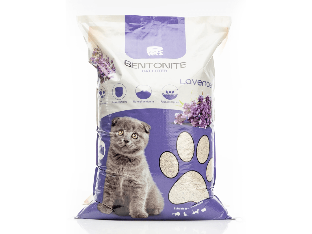 Pets Bentonite Cat Litter with Lavender Scent – 20kg