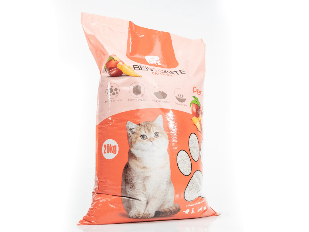 Pets Bentonite Cat Litter with Peach Scent – 20kg