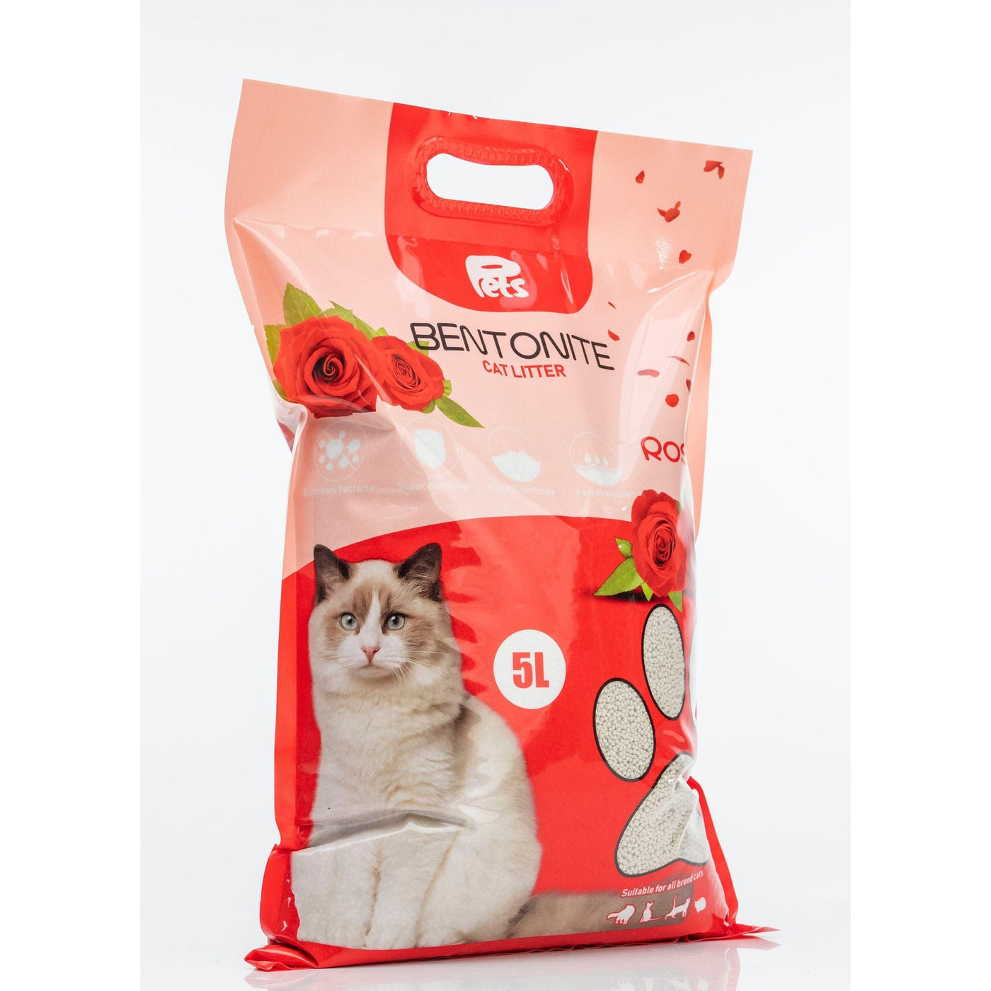 Pets Bentonite Cat Litter with Rose Scent – 5L/4kg