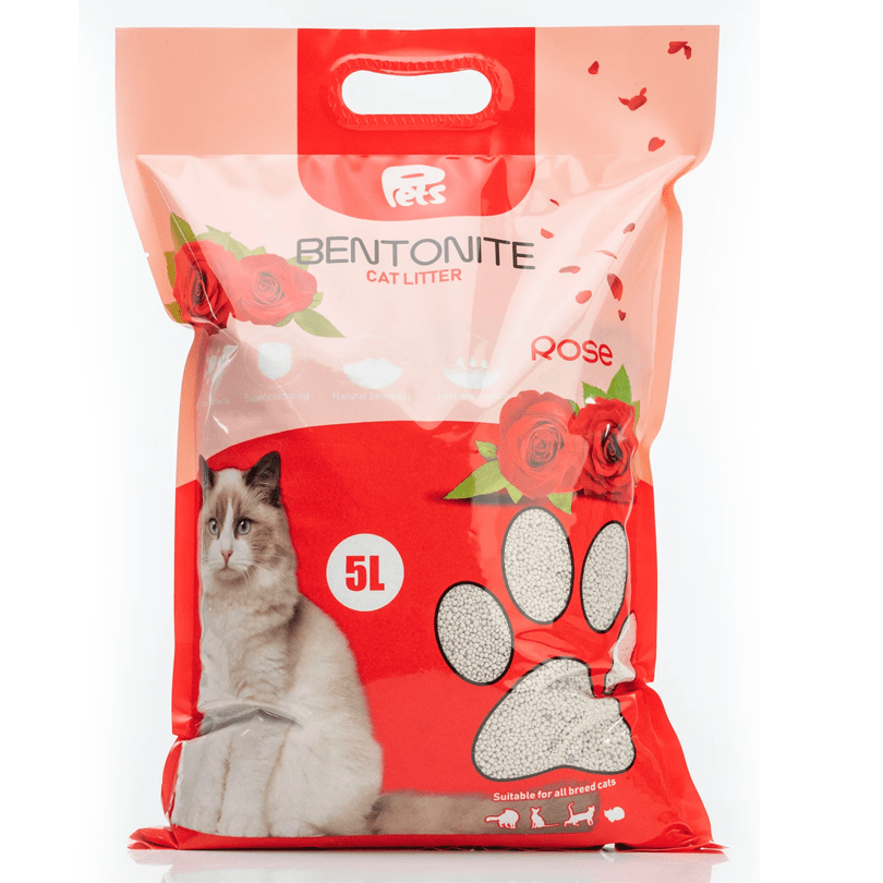 Pets Bentonite Cat Litter with Rose Scent – 5L/4kg