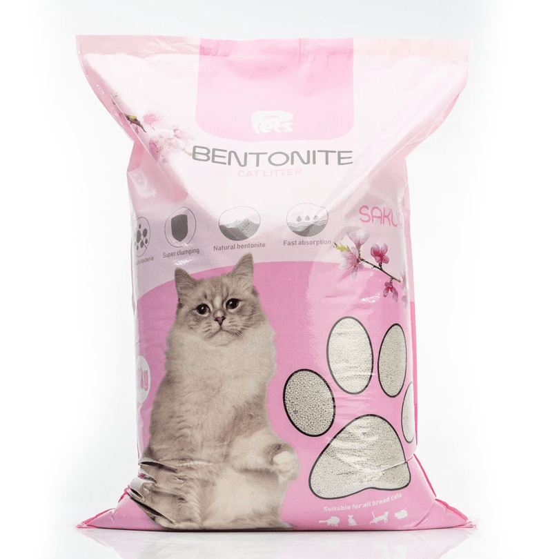 Pets Bentonite Cat Litter with Sakura Scent – 20kg