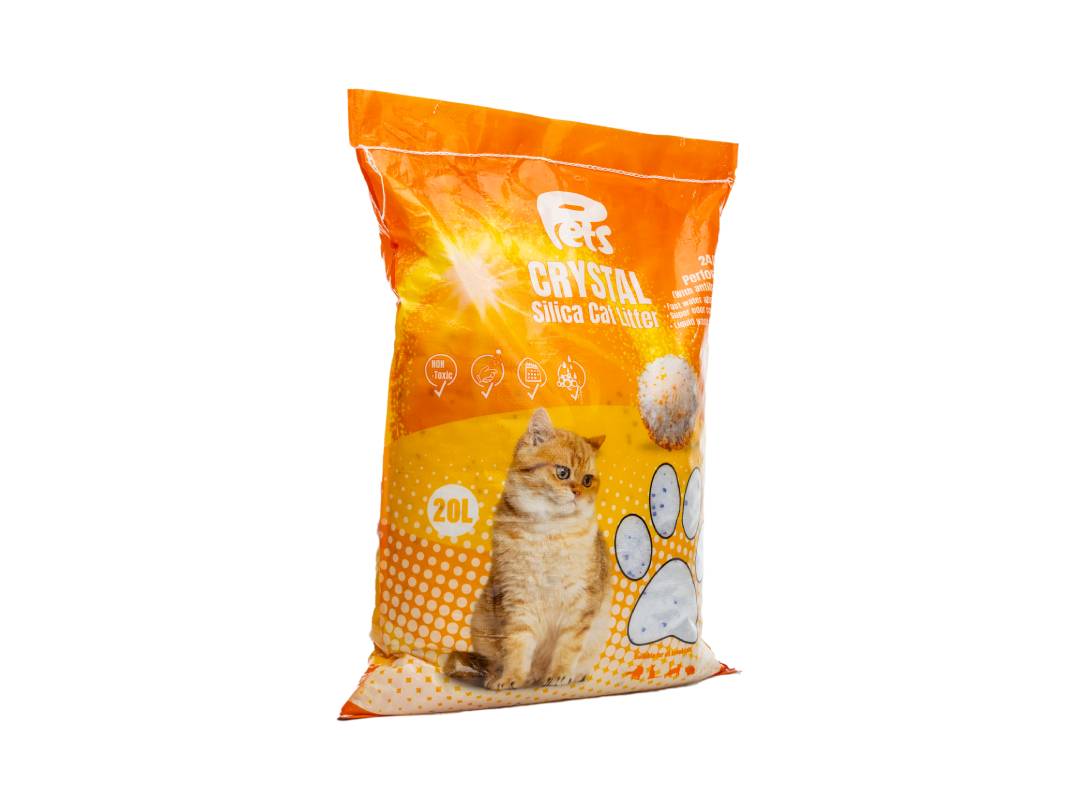 Pets Crystal Silica Cat Litter 20L – 1-8mm, 8.4kg