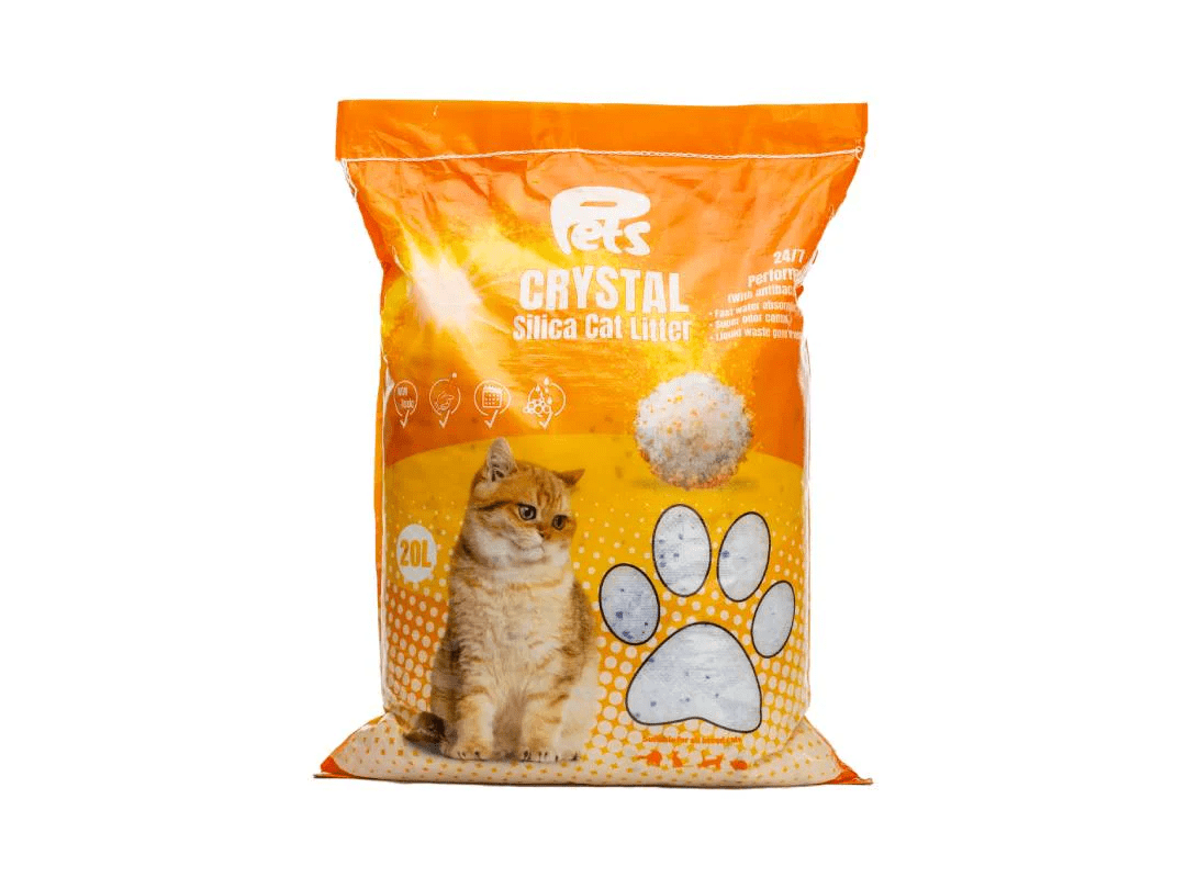 Pets at contamination home silica cat litter