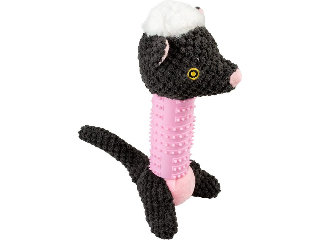 Pluche Dog Toy with Rubber Belly