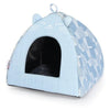 Pyramid Style Pet Den "Denim Cat"
