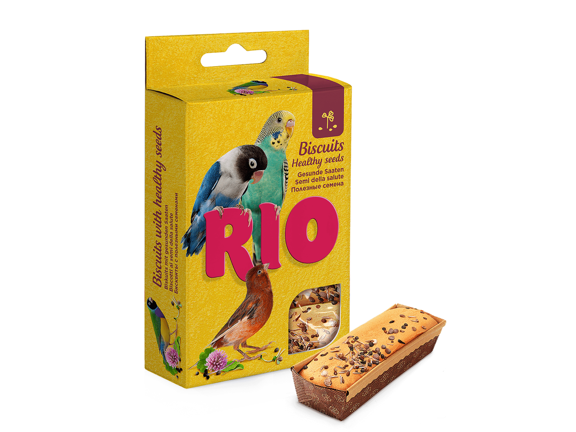 Rio Biscuits For All Birds With Healthy Seeds, 5X7 G