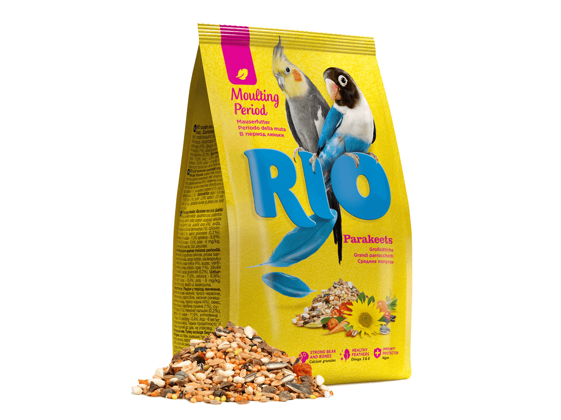 RIO Feed for parakeets. Moulting period feed, 500g