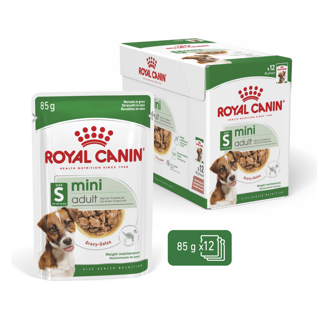 Size Health Nutrition Mini Adult 12x85g (WET Dog FOOD - Pouches