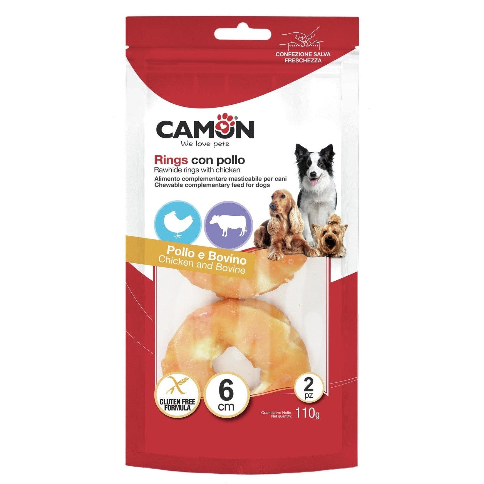 Rawhide Rings With Chicken – Pets Qatar - Main Image