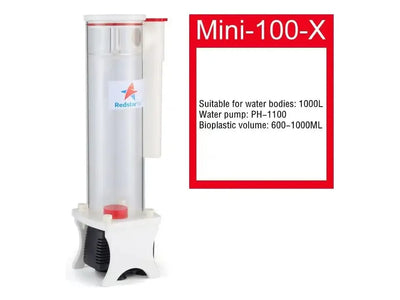 Red Starfish Aquarium Biopellet Filter Media Reactor with Pump