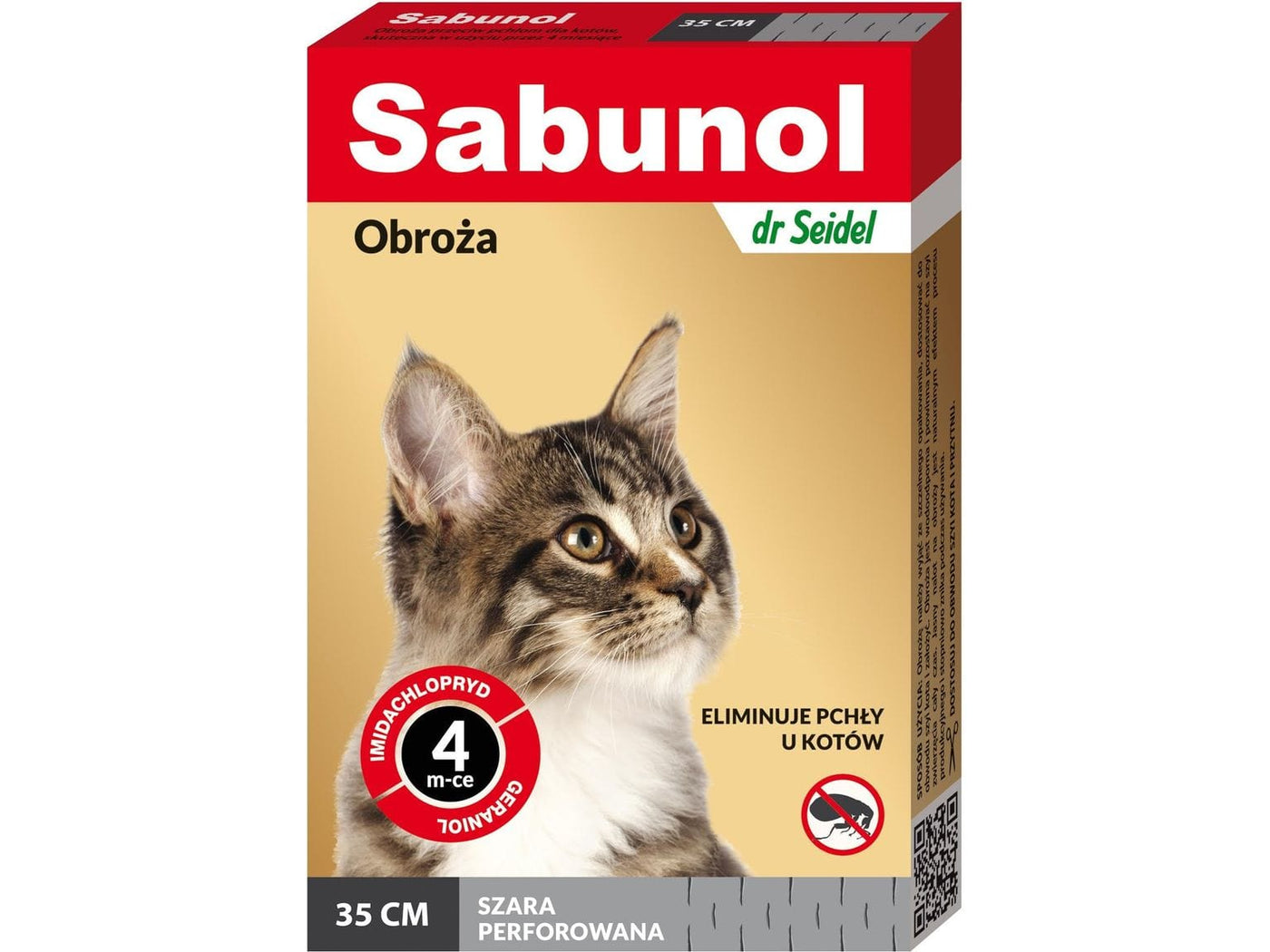 SABUNOL - reflective collar against ticks and fleas for cat 35 cm