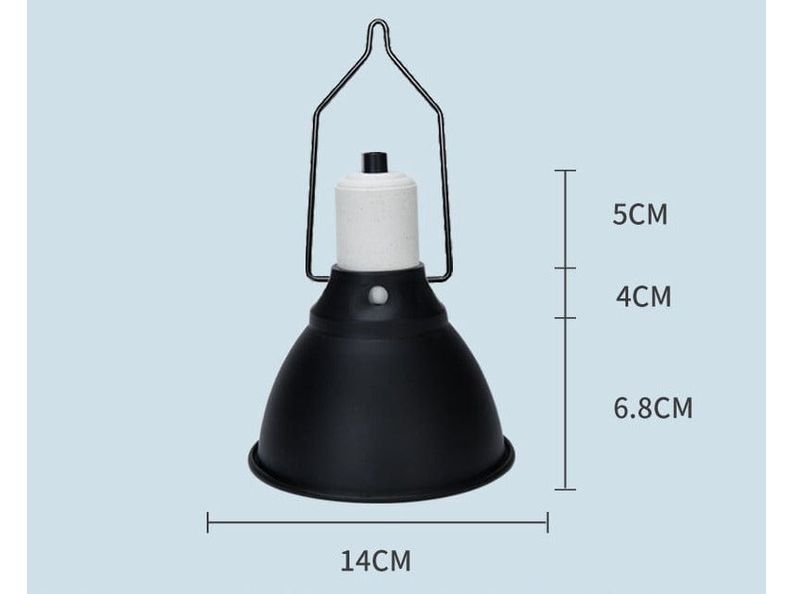 Climbing Pet 5.5 Inch Black Bright Sand Surface Lampshade (Short Type)