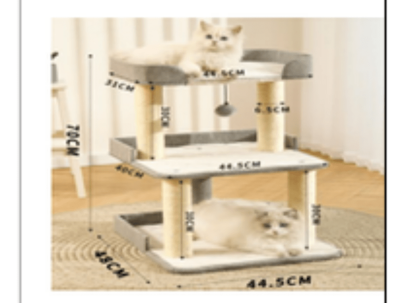 HOOPET cat fashion double climbing frame fall and winter upgrade