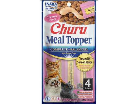 Churu Complete & Balanced for Adult Cats Tuna with Salmon Recipe Meal Topper Front