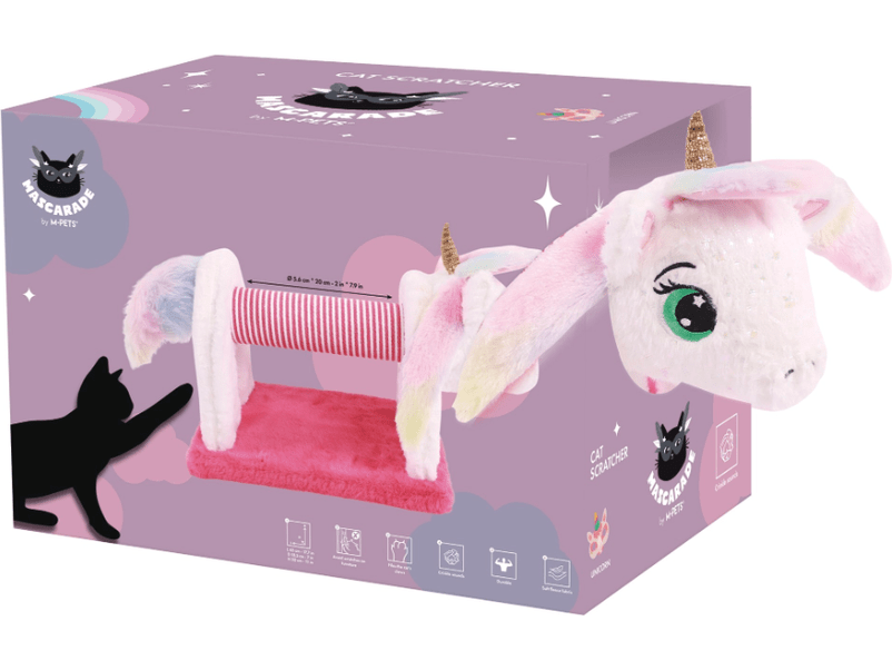 Mascarade Cat Scratcher Unicorn 45 X 18.5 X 28 CM