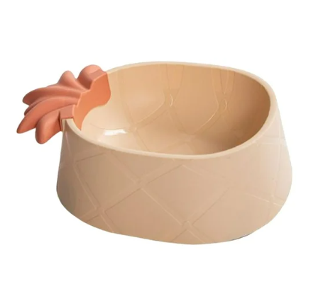 Pineapple Pet Food Bowl- Pink
