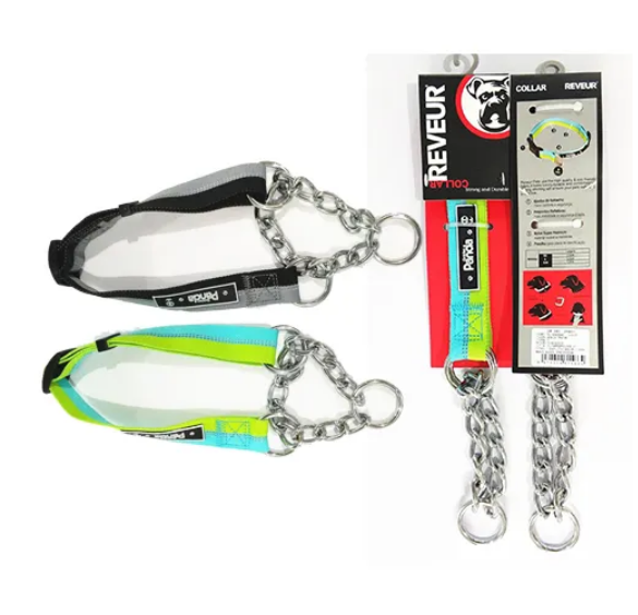 High tensile nylon triangle chain collar 20mm*32-50cm