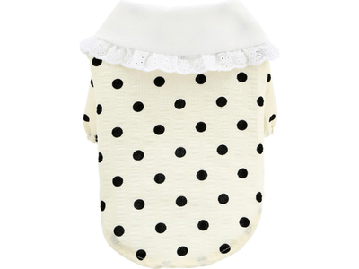 Polka Dot Beige Cat Clothes