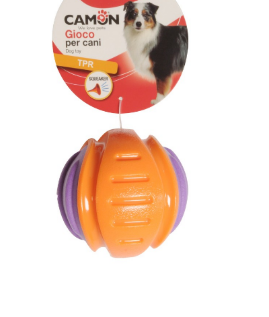 Camon Palla Baseball Bicolor TPR baseball with squeaker 10 cm