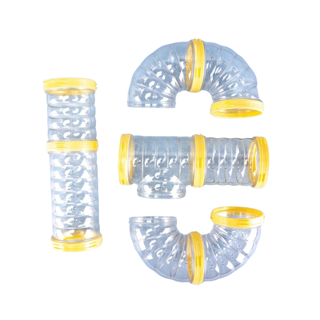 Set of pipes 6.5 Transparent small pet toy Diameter 6.5CM