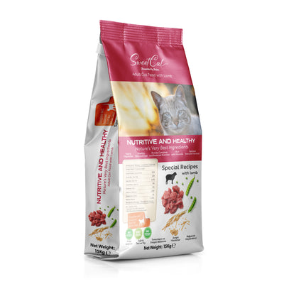 SWEET CAT ADULT CAT FOOD WITH LAMB 15 KG