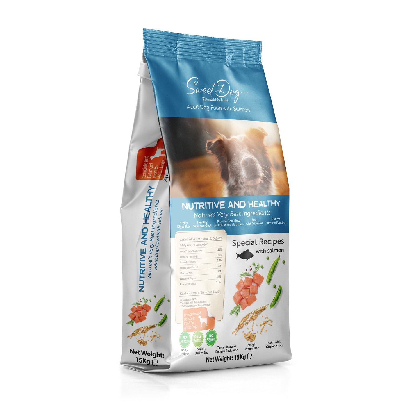 SWEET DOG ADULT DOG FOOD WITH SALMON 15 KG