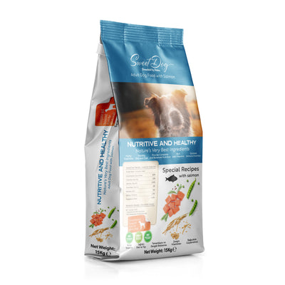 SWEET DOG ADULT DOG FOOD WITH SALMON 15 KG