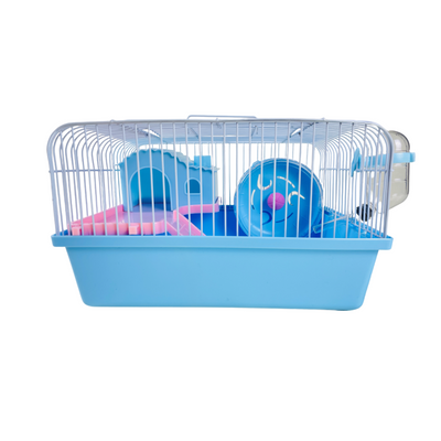 TRUSTIE WHISKER WORLD HAMSTER CAGE (BLUE) (27x21x15cm)