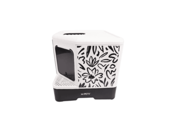 Terra Forma Eco Foldable Cat Litter Box Black Floral