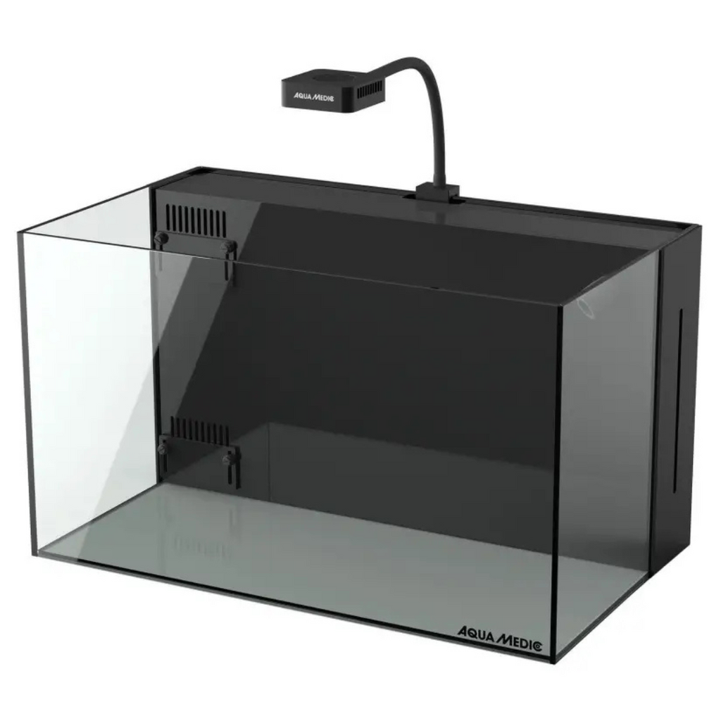 Aqua Medic Super White Glass/Integrated Filtration Aquarium Black 450x –  Pets Qatar