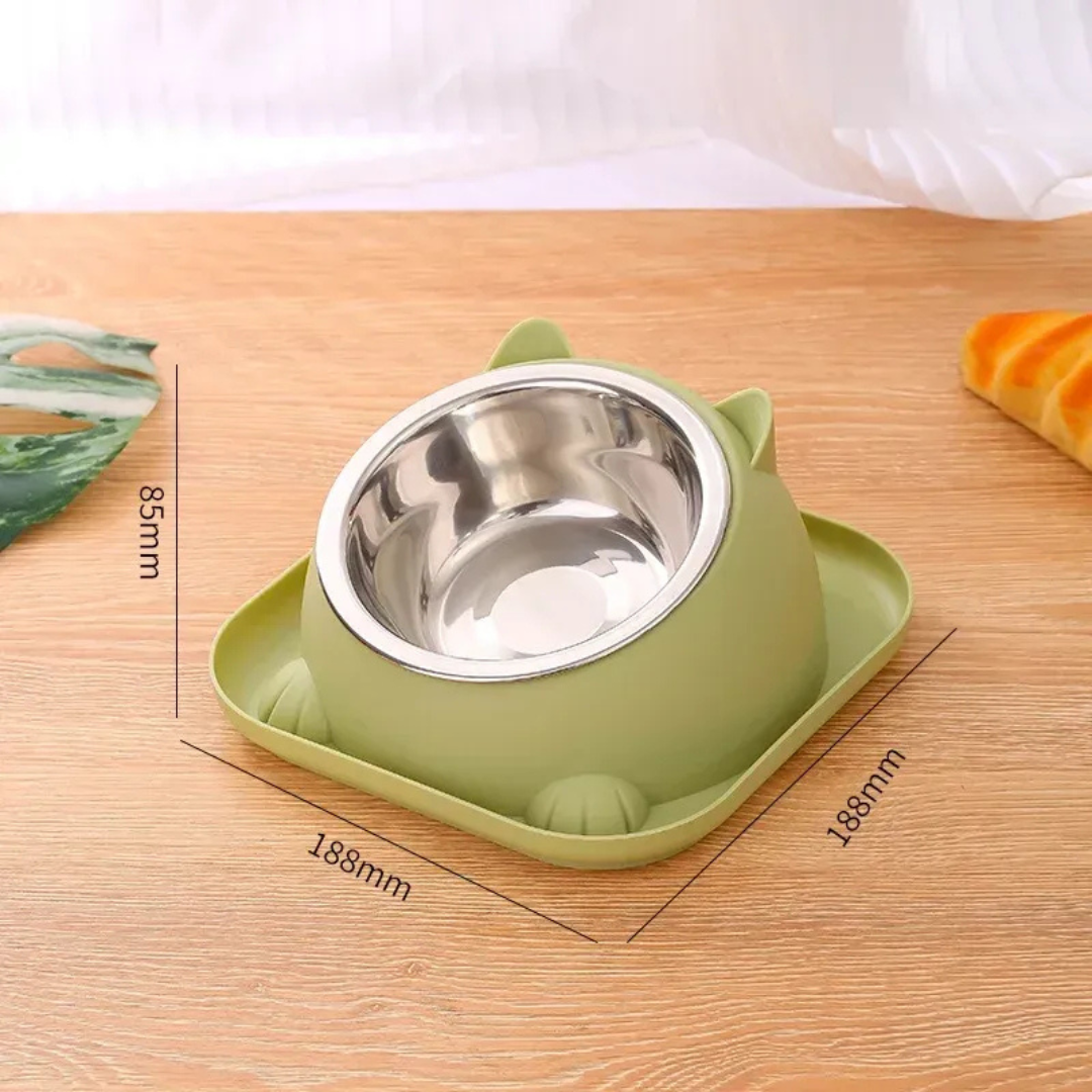 Stainless Steel Ant Proof Square Base Bowl Green