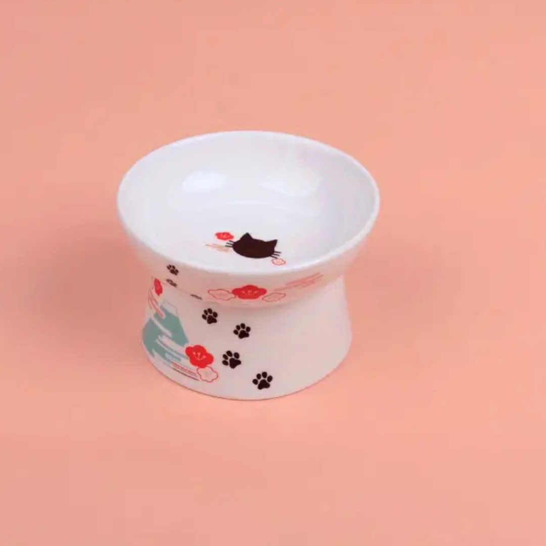 Grain Japanese Tall Cervical Bowl White Medium