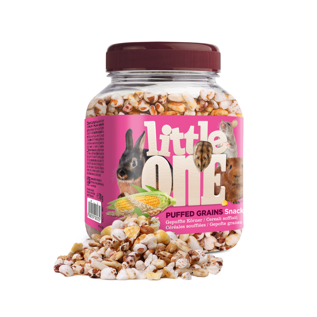 Little One Puffed grains Snack for all small mammals 70 g