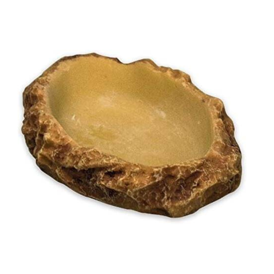 HOBBY Flat Drinking Bowl Medium – Turtle Water Dish (11 × 8 × 2 cm)