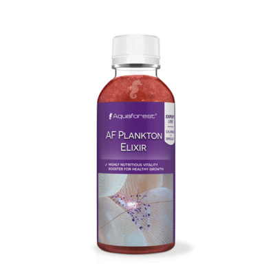 Bottle of Aquaforest AF Plankton Elixir on a white background