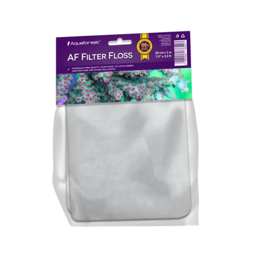 Packaged Aquaforest AF Filter Floss on a white background
