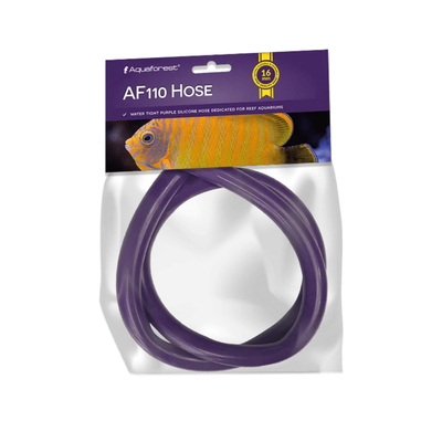 Purple hose in packaging with Aquascape branding on a white background