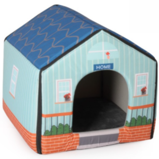 Casetta indoor verde c/cuscino  . -41x39x36(h)cm